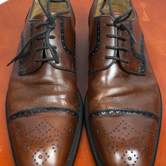 Magnanni Wingtip Oxford Lace Up Men’s Dress Shoes - Picture 7 of 8